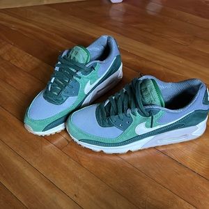 Green Nike Air Max Sneakers